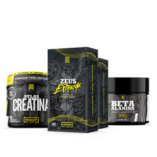 Kit 2x Zeus Extreme + Atlas Creatina - 90g + Beta Alanina - Iridium Labs