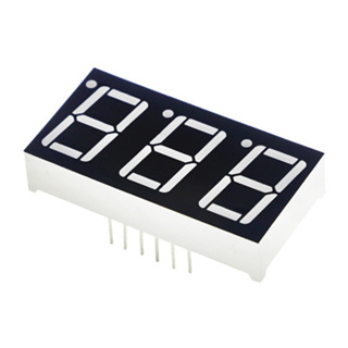 Display 7 Segmentos 3 Dígitos Catodo Comum [ Código 599 ] em Oferta na Shopee