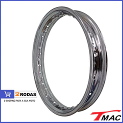 Aro de Roda CG 125 Titan Fan 150 160 YBR 125 Traseiro Cromado 185X18