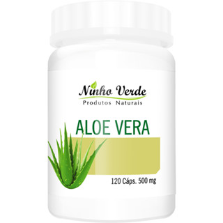 Aloe Vera 500mg 120 cápsulas - Ninho Verde