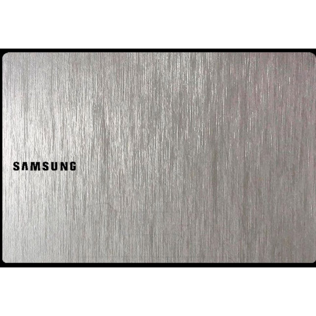 ADESIVO SKIN PELICULA NOTEBOOK SAMSUNG BOOK (E20 E30 E40 E55 ) AÇO ESCOVADO PRATA