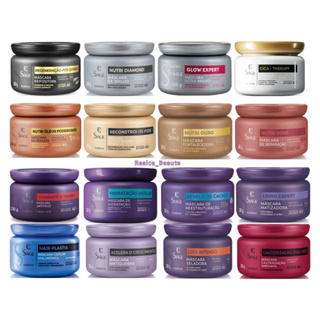 Máscaras Tratamento Capilar Linha Siàge Eudora / 250g/  Linha Instance 200g e Refil em Oferta na Shopee