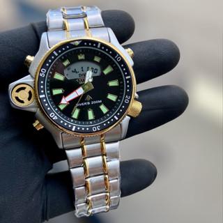 Relógio Masculino Citizen Aqualand Pulseira de Aço A Prova D
