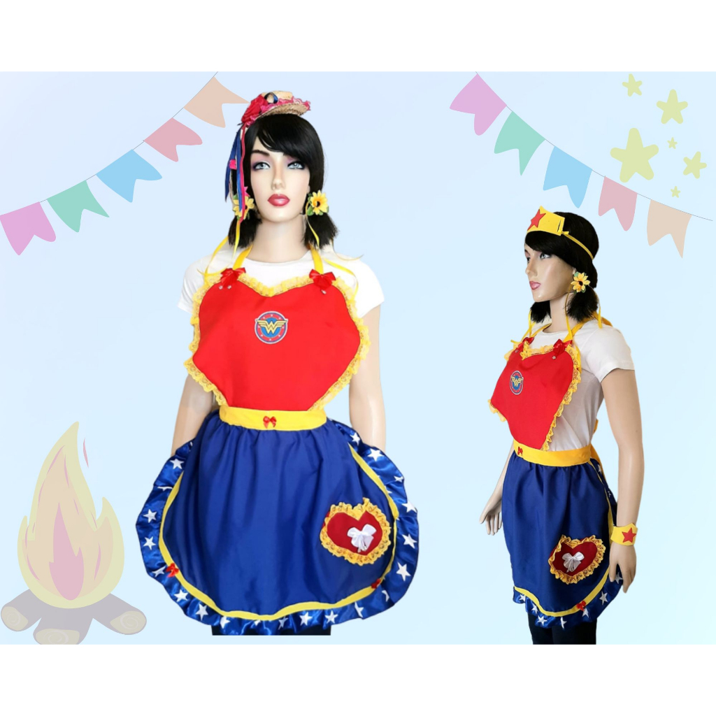 Avental Professora Mulher Maravilha: Onde Comprar | BuscaProdutos