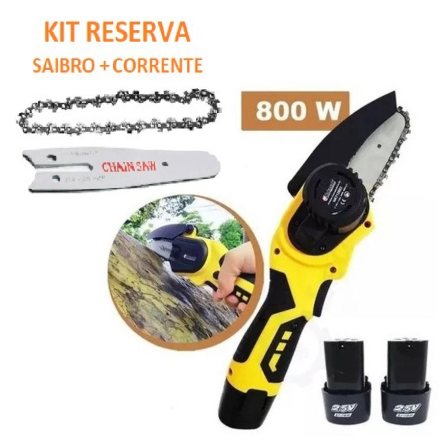 Motosserra Bateria Mini Serra Bivolt 25v