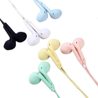 Fones de ouvido com fio Macaron Color com Microfone U19 ANJGG