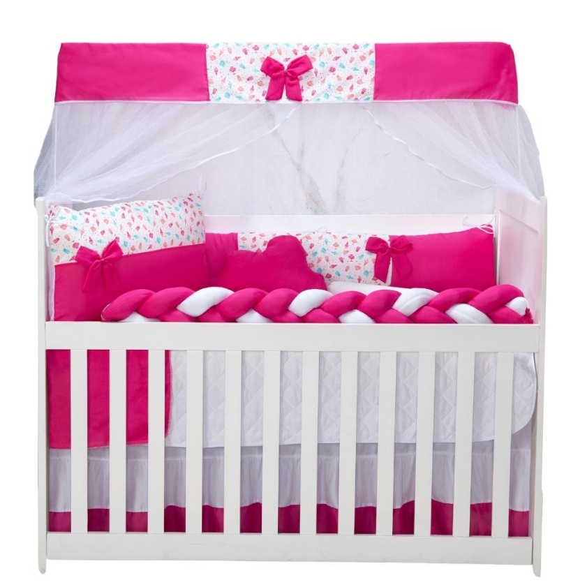 Kit Berço de Menina 11 Peças Padrão Americano (Vários Modelos) em Oferta na Shopee