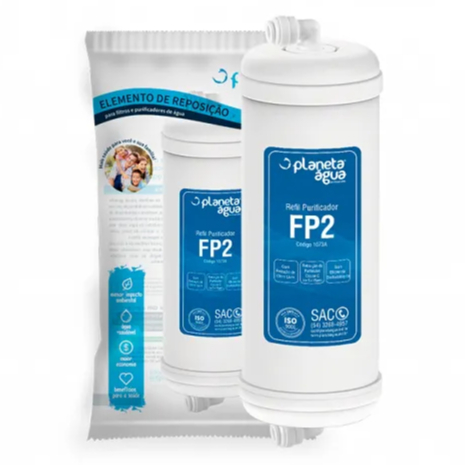 Refil Para Filtro Purificador FP2 Planeta Água com Conexão em L - 1073A