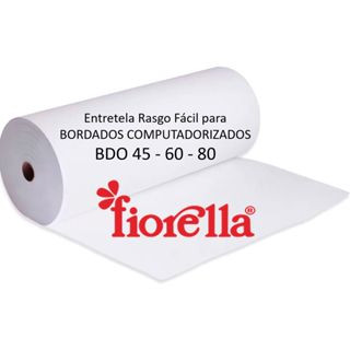 Entretela Fiorella - Bordado Rasgo Fácil 30cmx100m Rolo Fechado