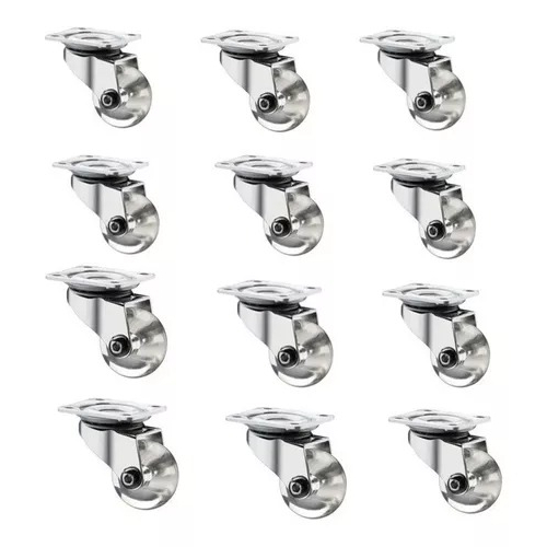 Rodízio De Gel 50mm Silicone Anti Risco 12 Peças