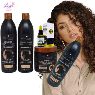 Kit Crina e Cauda Cabelos Mais Fortes com Ativador de Cachos e Serum Maycrene 500ml - 5 Produtos em Oferta na Shopee