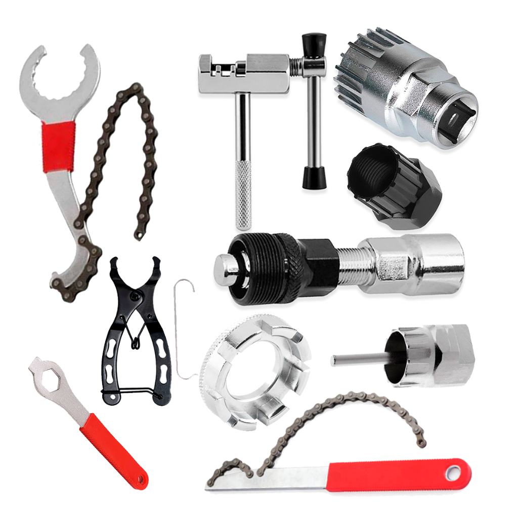Chave Ferramenta Para Bike Bicicleta Cassete Saca Corrente Extrator Ciclismo Kit Chaves Manutenção