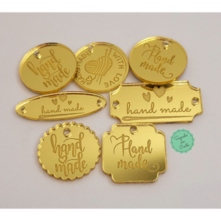 Kit 20 Medalhas tag acrílico espelhado personalizadas em Oferta na Shopee