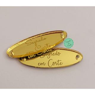20 Medalhas tag oval em acrílico espelhado - Escrita Personalizada Sem Desenho e diversos tamanhos em Oferta na Shopee
