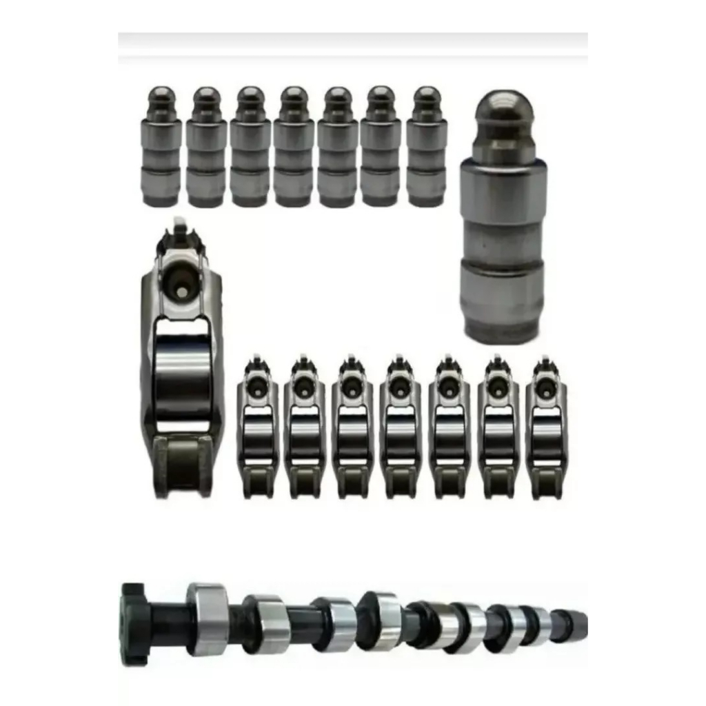 Kit comando de válvulas com tucho e balancim Power kombi 1.4 8v Gol Fox Voyage 1.6 8v motor EA111