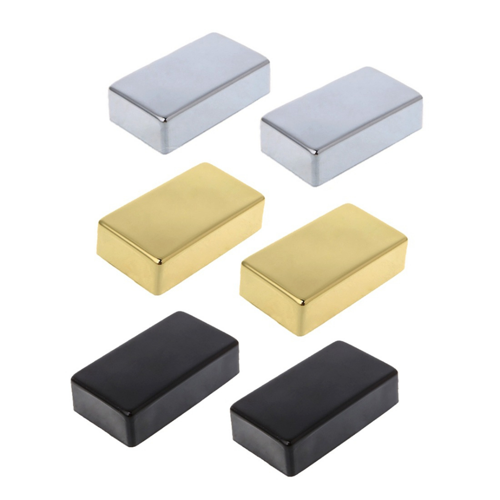 Kit 2 de Capas Captador Humbucker Guitarra Metal - Similar Emg - Cromada, Preta, Dourada - Pronta Entrega em Oferta na Shopee
