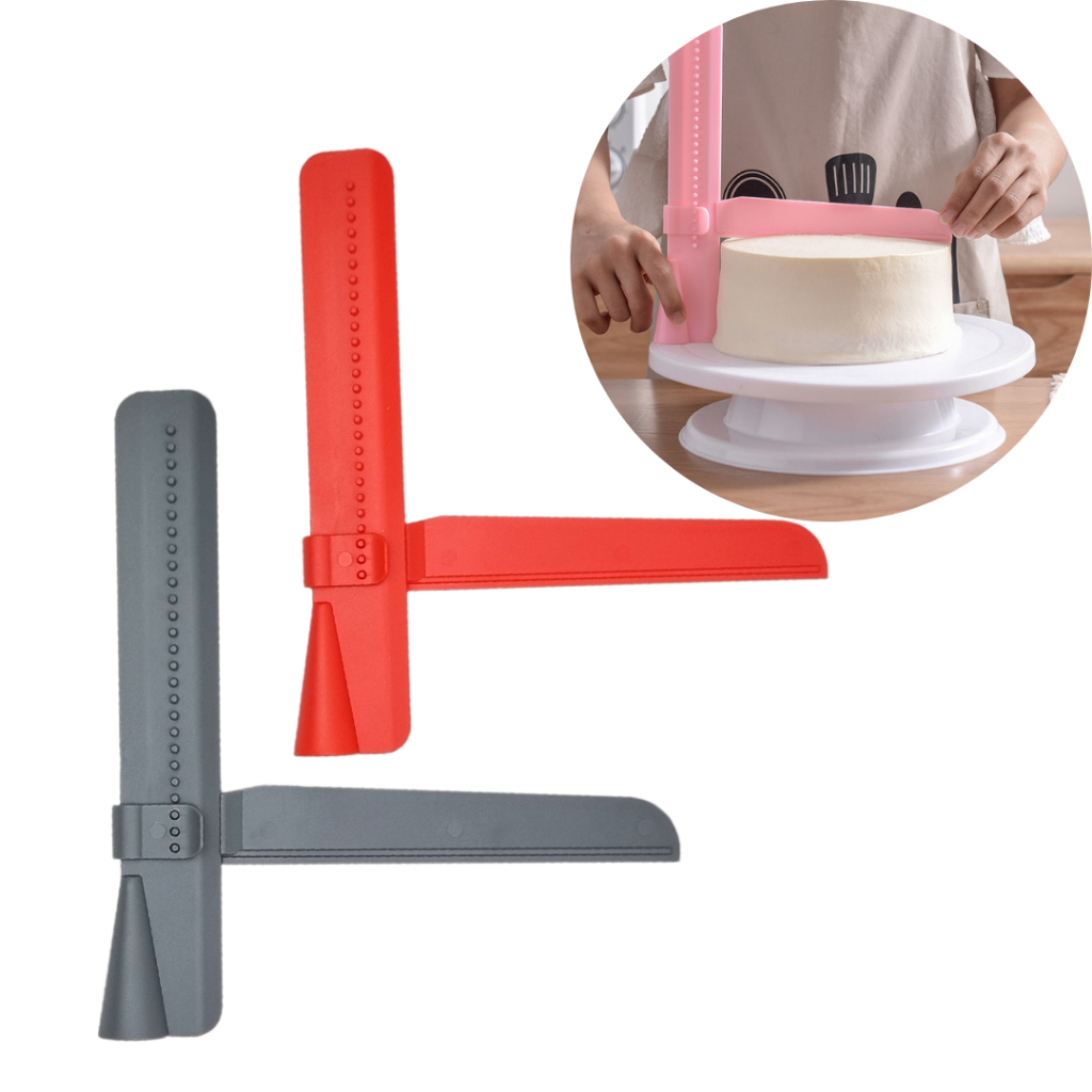 Espátula Nivelador Alisadora Regulável Bolo Régua Ajustável Plástico - TOP em Oferta na Shopee