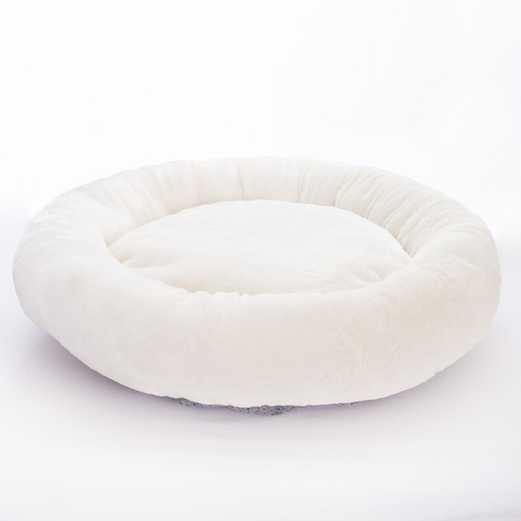 Caminha Pet Redonda De Pelúcia-Para Cachorros e Gatos/Tamanho-G