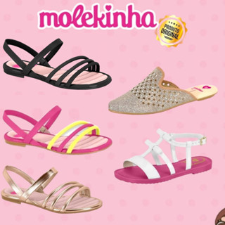 Sandália Molekinha Infantil Confortável Casual Original