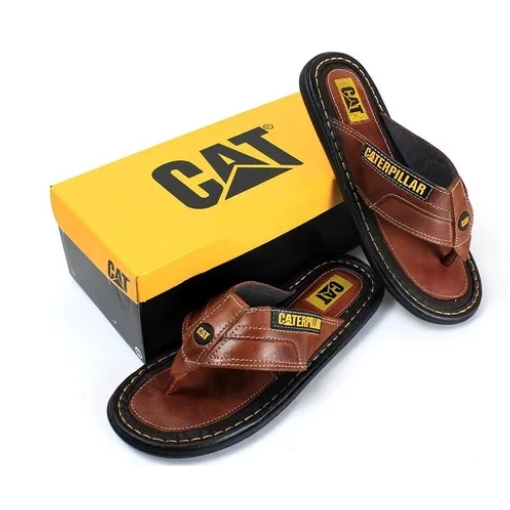 Chinelo Sandália de Dedo Couro Masculino em Oferta na Shopee