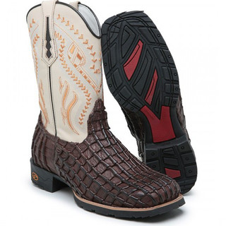 Bota Texana Crocodilo Bota Texana Exclusiva Artesanal Texana De Couro