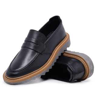 Sapato Oxford Masculino Couro Conforto Tratorado Elegante Estiloso Social