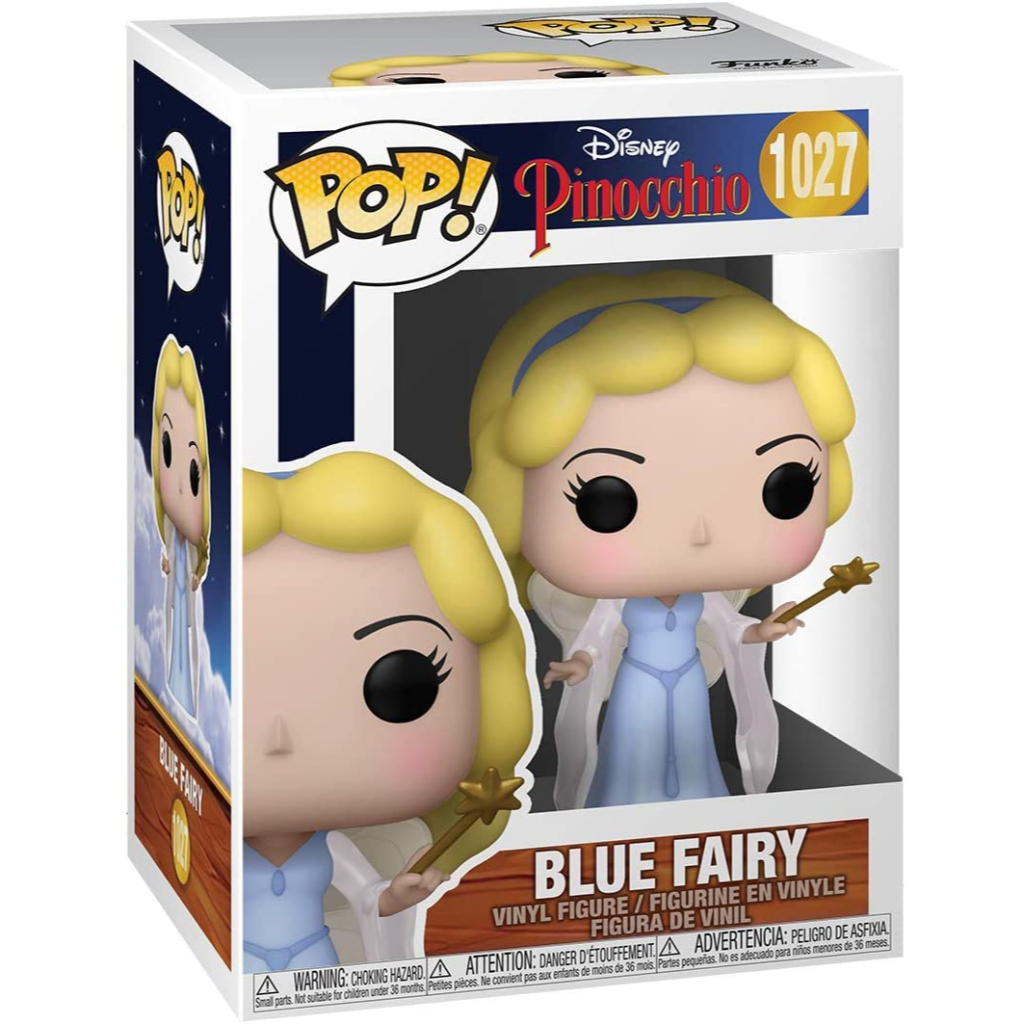 Boneco Funko Pop! Disney-Pinocchio Blue Fairy(fada azul)1027 *ATENÇÃO: NOVO-ORIGINAL- Caixa com avarias)