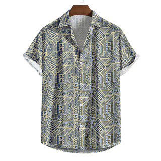 Camisa de botão mandala indiana [Ref-260]