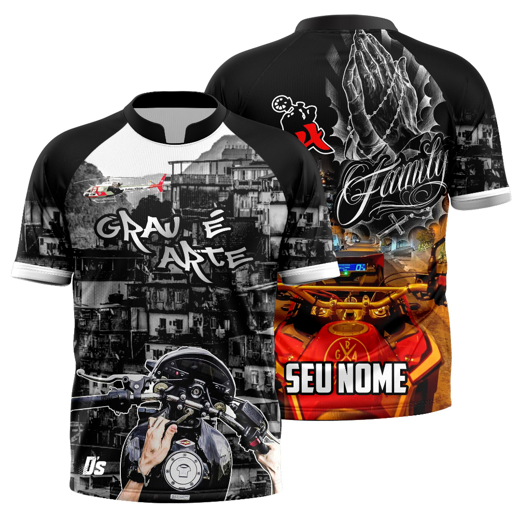 Camisa Grau é Arte Personalizada com Seu Nome em Oferta na Shopee