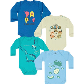 Body Bebê Manga Longa Doctor Baby 100% Algodão Masculino
