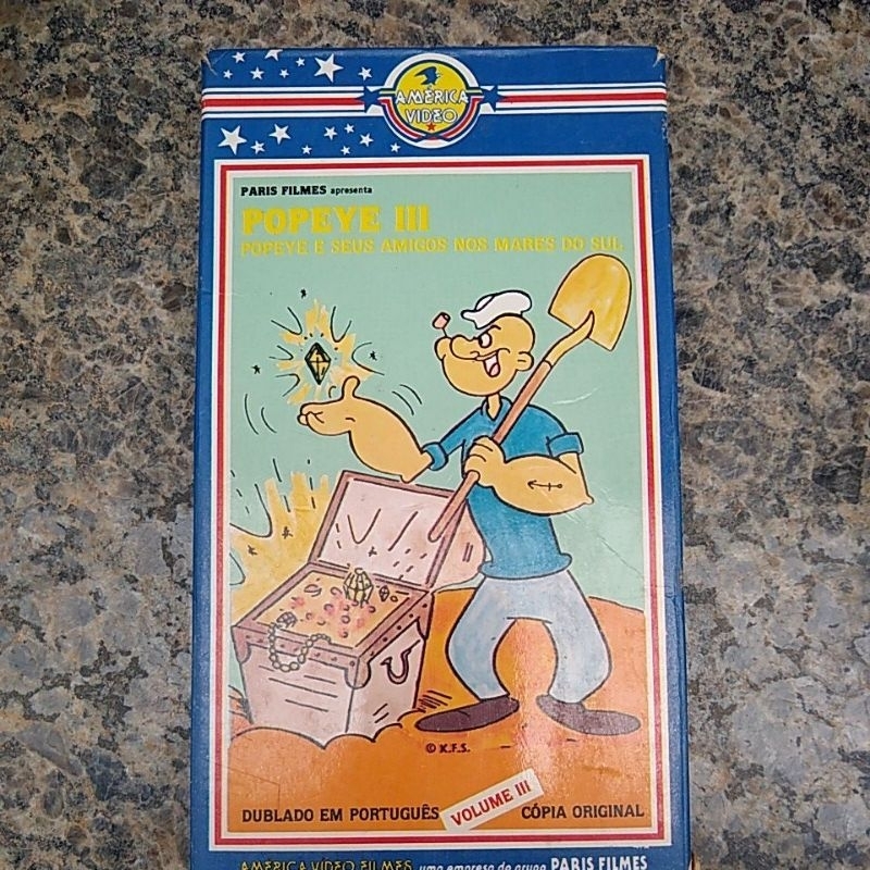 Fita VHS Popeye III raridade. (América vídeo)