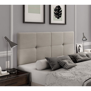 Cabeceira Bruna Estofada Para cama de casal 140x55cm Suspensa