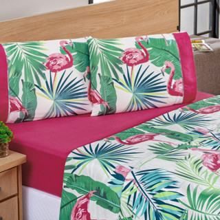 Jogo De Cama Naturale Casal Padrão 4 Peças Varias Estampas