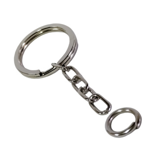 Argola chata italiana c/ correntinha elo para chaveiro 30mm em Oferta na Shopee