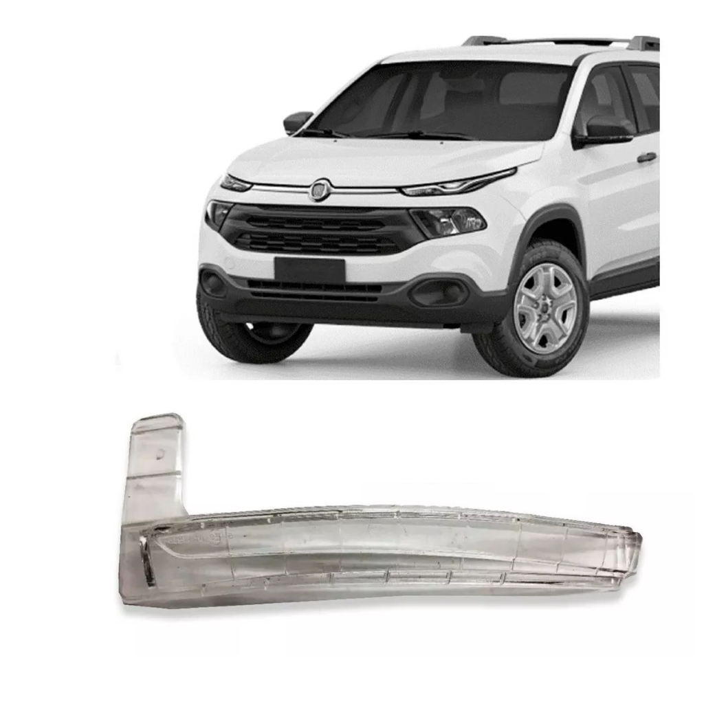 Lente Pisca Retrovisor Fiat Toro 2016 2017 2018 2019 2020 2021 Jeep Compass Lado Esquerdo