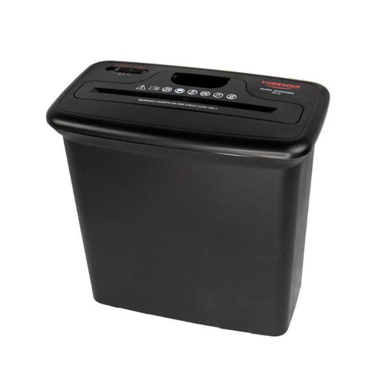 Fragmentadora de papel 5 folhas - Picador de papel elétrico - Vicorhood T51C 110V - Preto - Triturador de documentos