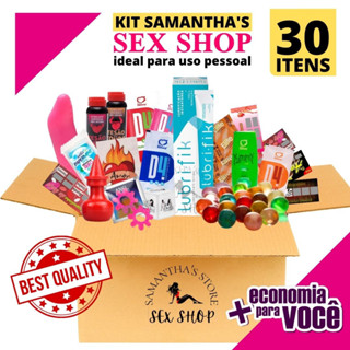 kit Sex Shop 30 Produtos Eróticos Uso Pessoal Produtos e Acessórios Adultos