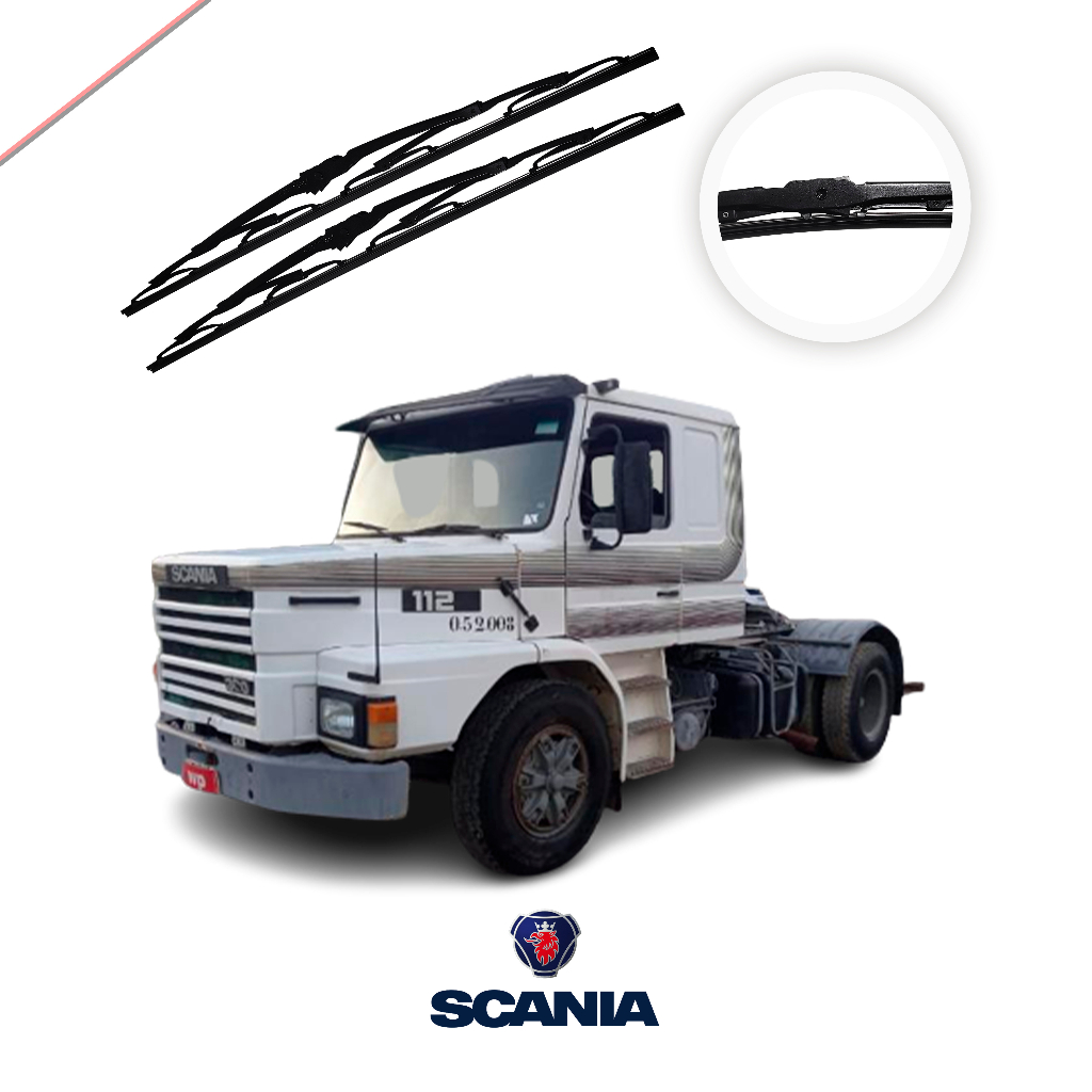 Palheta De Ferro Scania 112 Paleta Do Parabrisa Dianteiro Par
