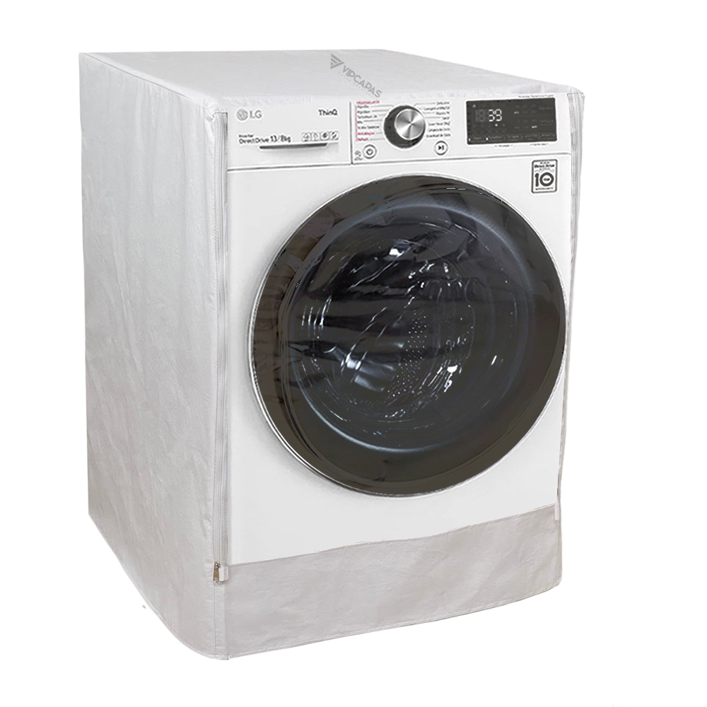 Capa Lava E Seca LG 13 Kg Vc2  Com Abertura Transparente Em Ziper