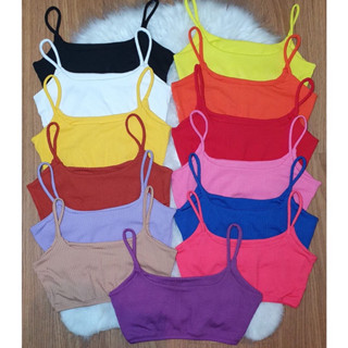 Top Cropped Alça Fina Canelado moda verão🔥 mais de 20 cores disponíveis frente dupla
