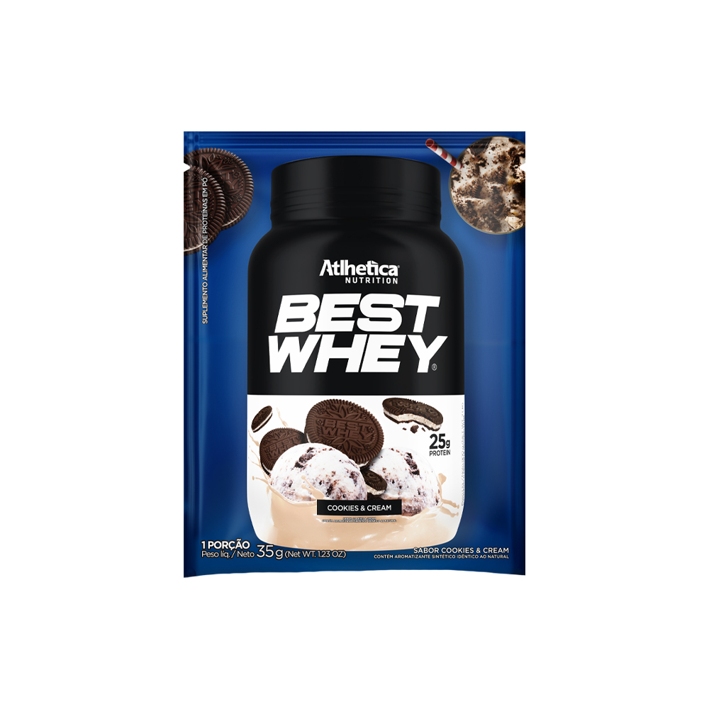 Best Whey Atlhetica Nutrition (sachê) Cookies & Cream
