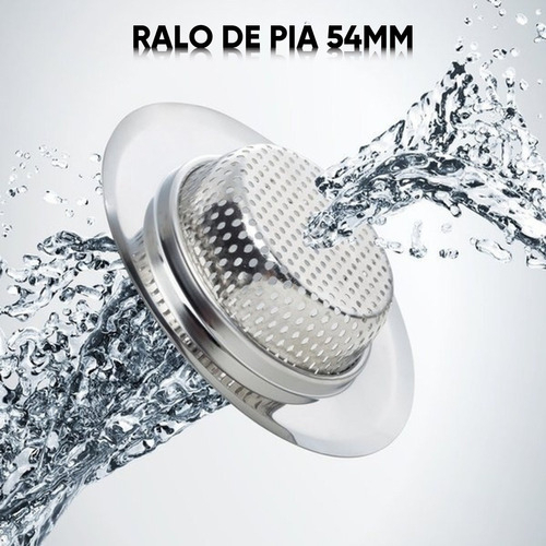 COM OFERTA 1 Ralinho Ralo De Pia Em Aço Inox