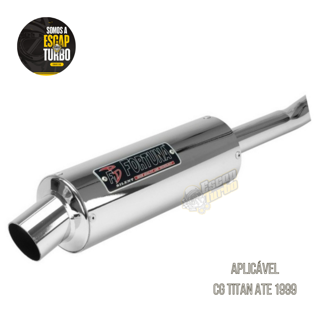 Escapamento Cg 85/ Titan Até 99 Mini Turbo Fortuna