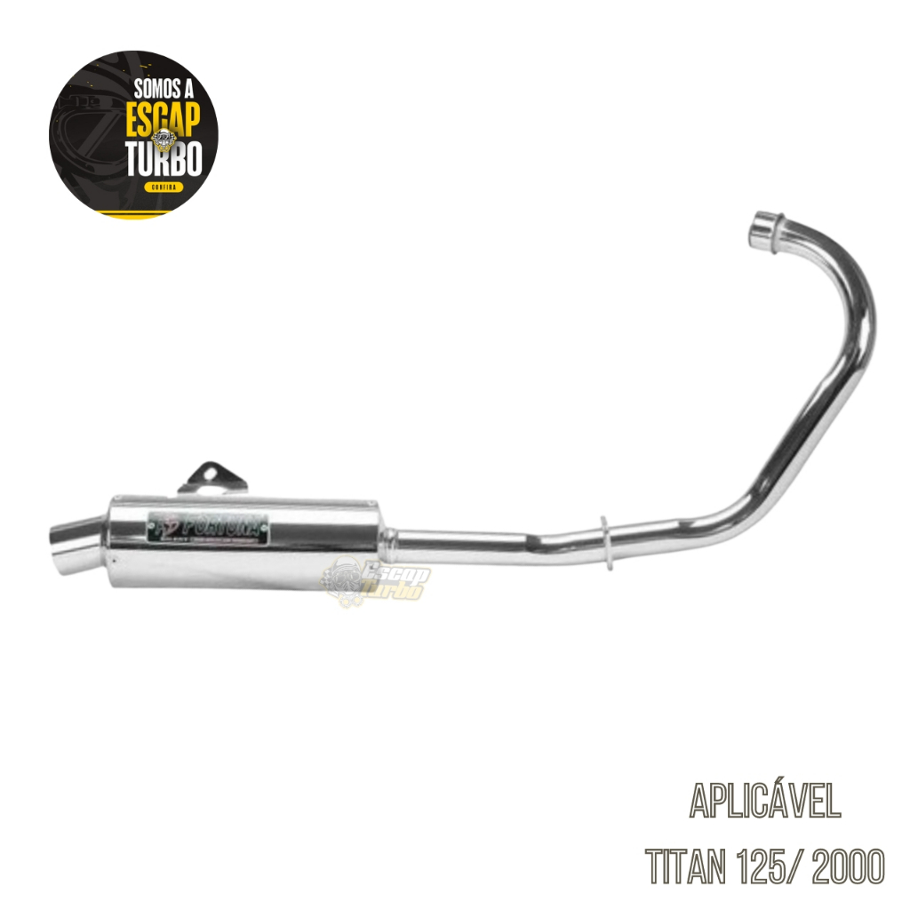 Escapamento Titan 125 2000 Es Mini Turbo Fortuna