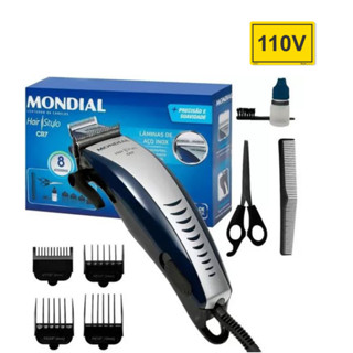 Maquina de Cortar Cabelo + Acessórios Mondial Cr07 110v