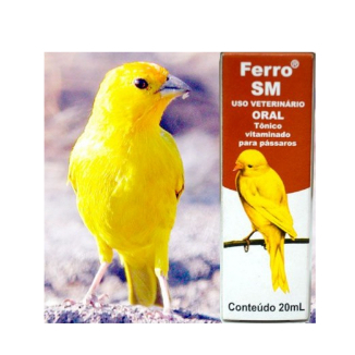 Ferro Sm 20ml - Química Santa Marina | Tônico Vitaminado para pássaros