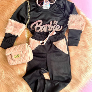 Conjunto Infantil Menina Outono Inverno Barbie