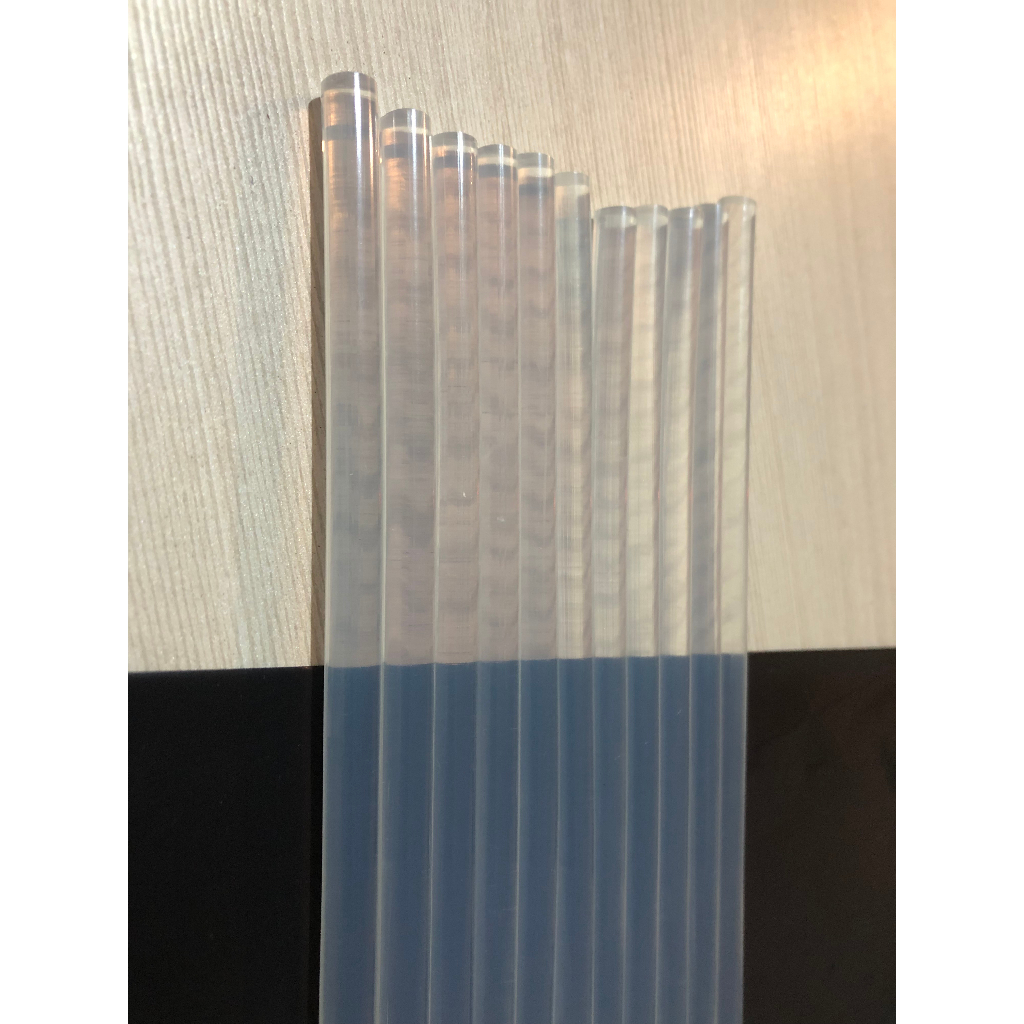 50 tubos de cola quente fina transparente . em Oferta na Shopee