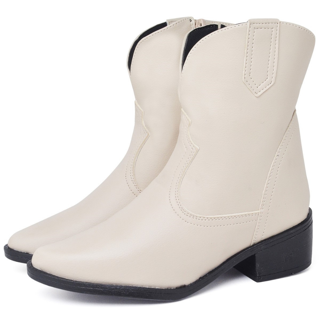 Bota Country Dubuy Feminina Western Off White 1701FG em Oferta na Shopee