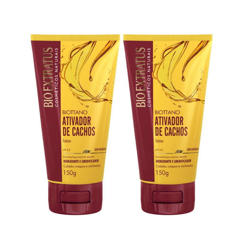 Kit 2x Umidificador e Ativador de Cachos Biottano 150g - TUTANO Bio Extratus
